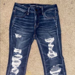 american eagle ripped jeans